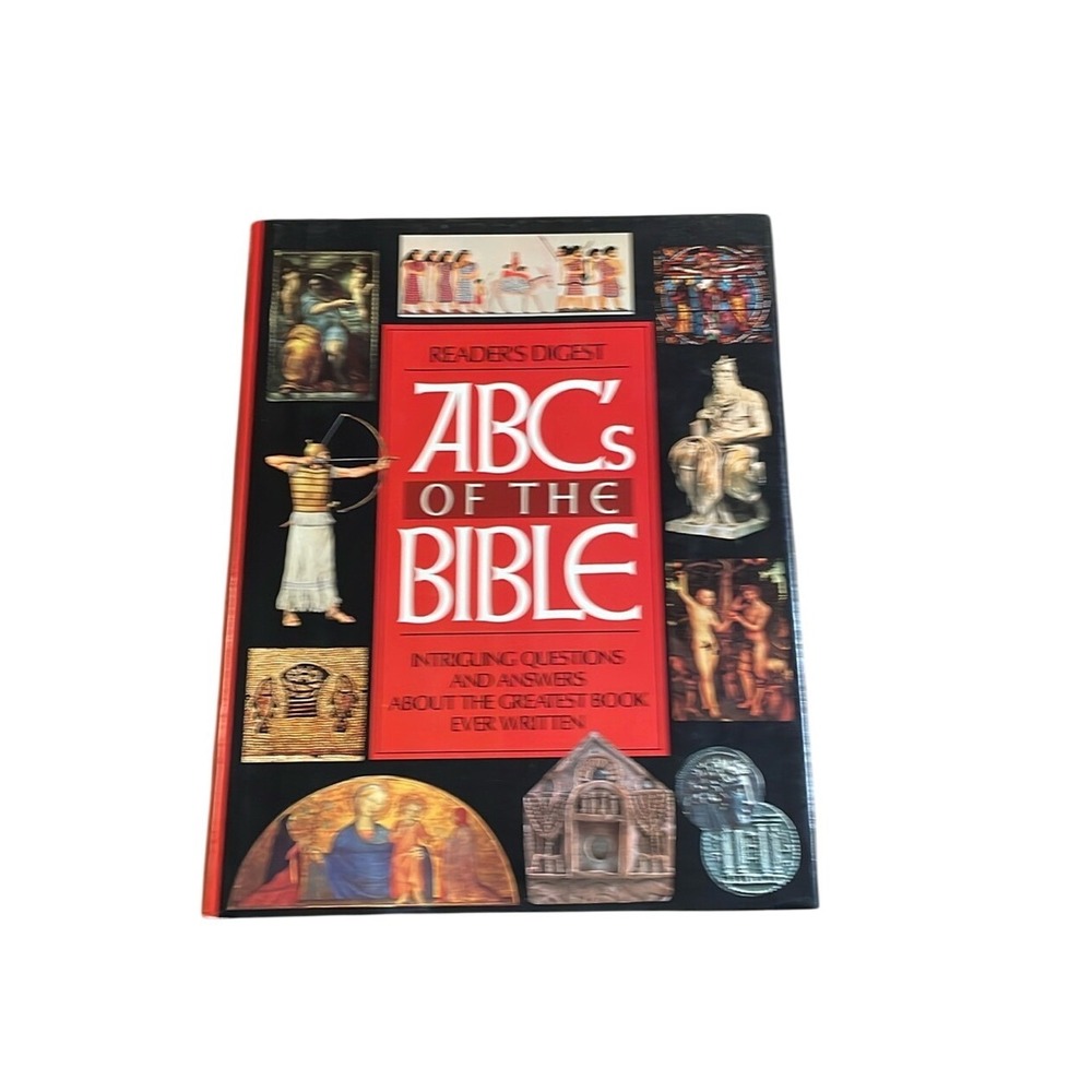 Readers Digest ABC's of the Bible Hardcover Book Educational Religion Red Black‎